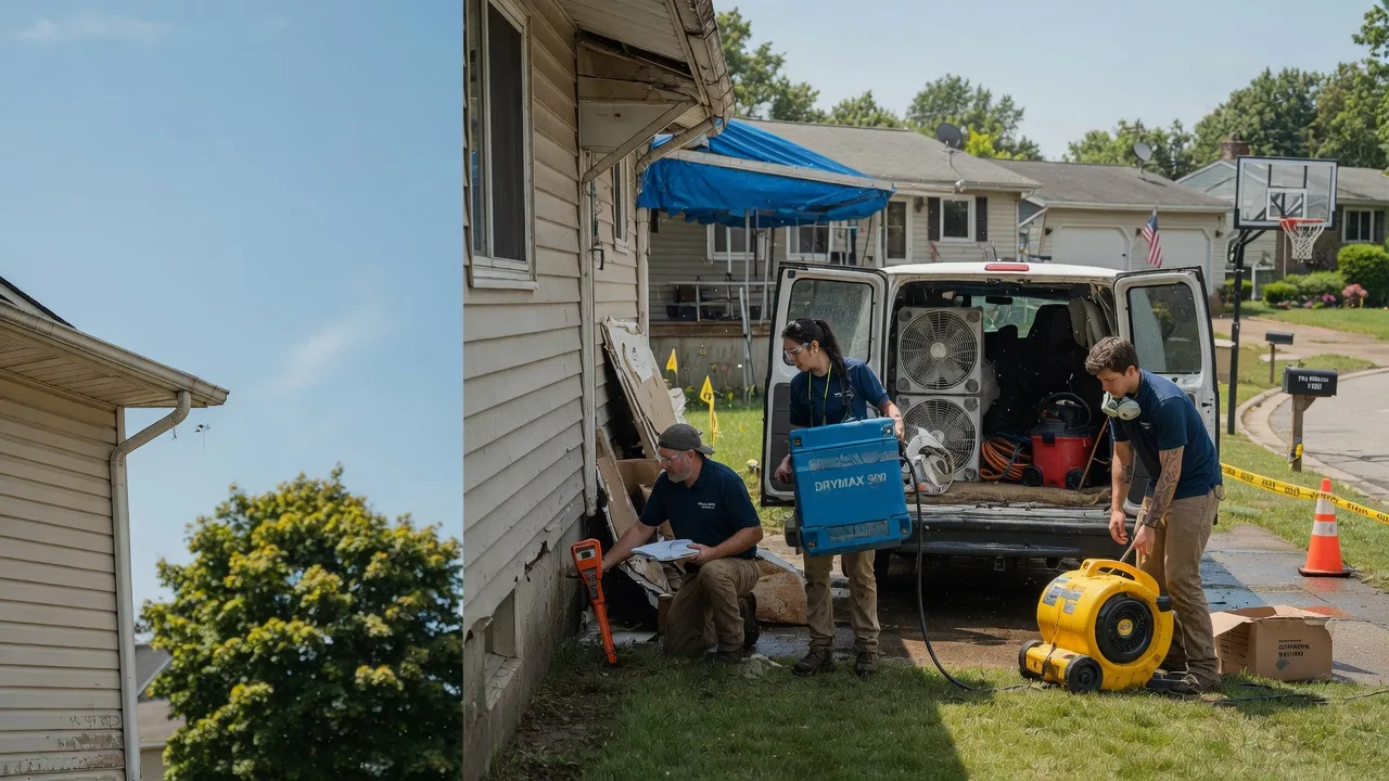 Ceiling Leak Cleanup in Grove City, PA near me